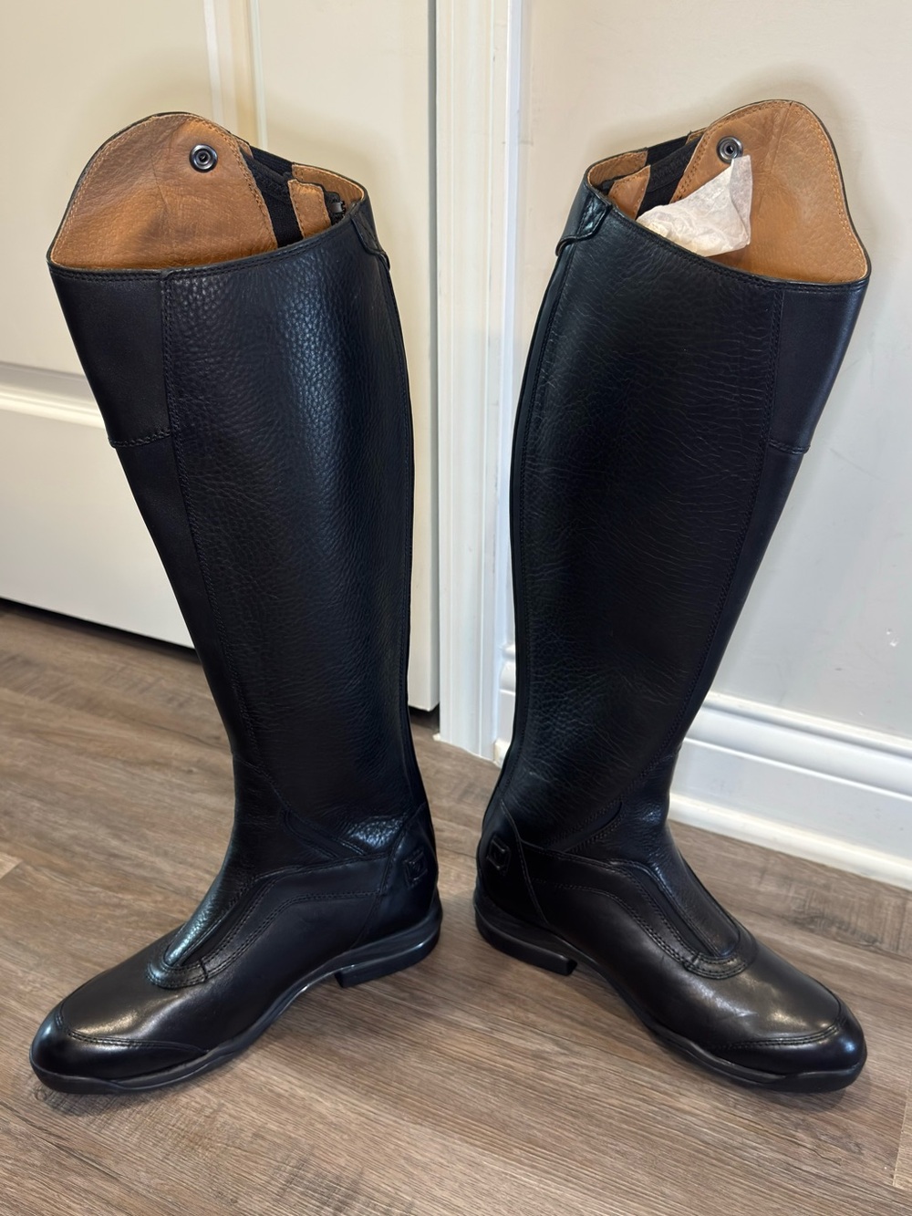 Ariat V Sport Zip Tall Black Leather Riding Boots - Picture 5 of 10